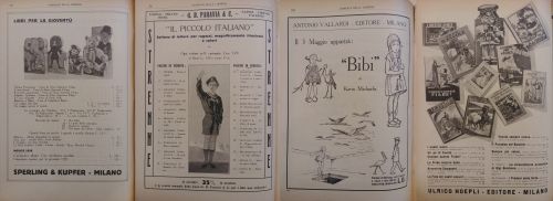 1931-33: Alcune pubblicazioni per bambini di questi anni. Soprattutto l’editoria per bambini e ragazzi si trova a dover pubblicare libri in linea con le idee del regime.
