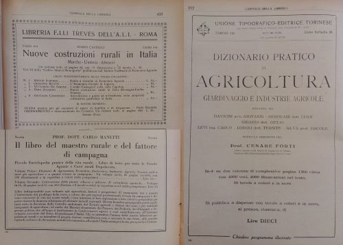 1929-33: Alcune delle numerose pubblicazioni dedicate al tema dell’agricoltura, tema cardine dell’interesse e della propaganda fascista.