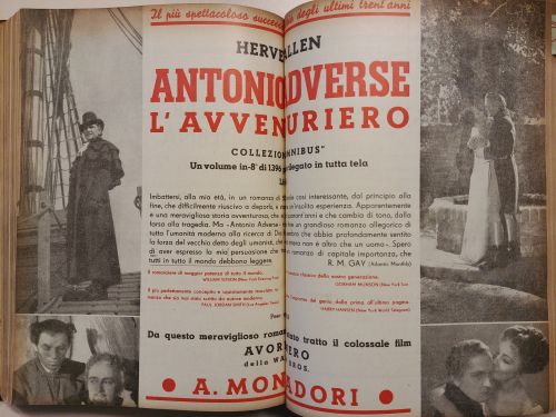 1937: Anche in questo caso si tratta di un bestseller (“L’avventuriero”) seguito e veicolato anche da un adattamento cinematografico, “Avorio nero”.